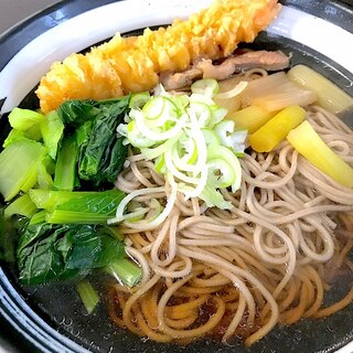 年越し蕎麦☆豪華Ver.えび天×鴨肉×小松菜